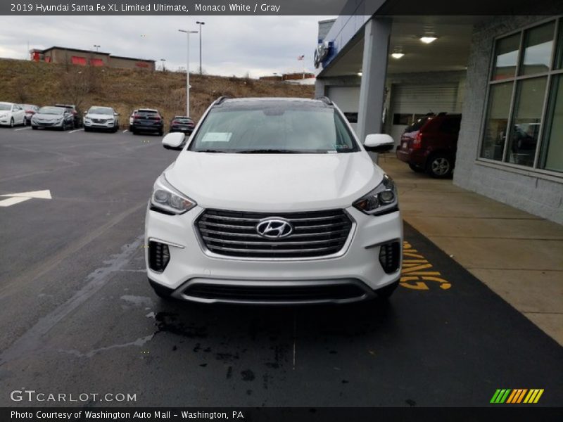 Monaco White / Gray 2019 Hyundai Santa Fe XL Limited Ultimate