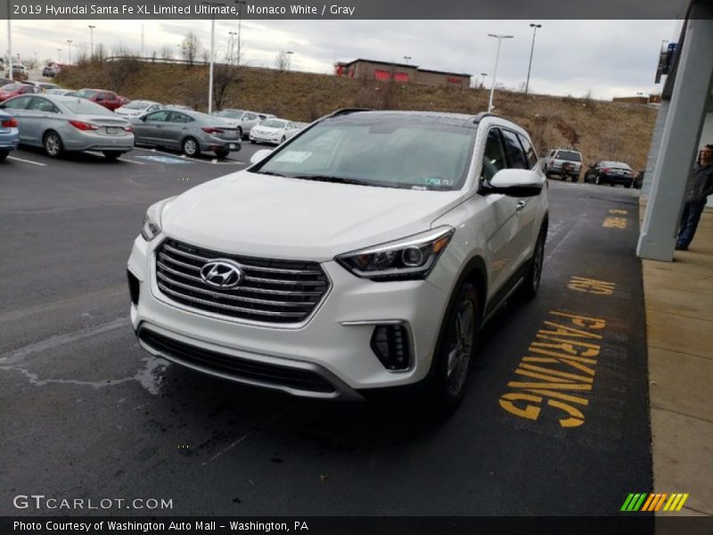 Monaco White / Gray 2019 Hyundai Santa Fe XL Limited Ultimate