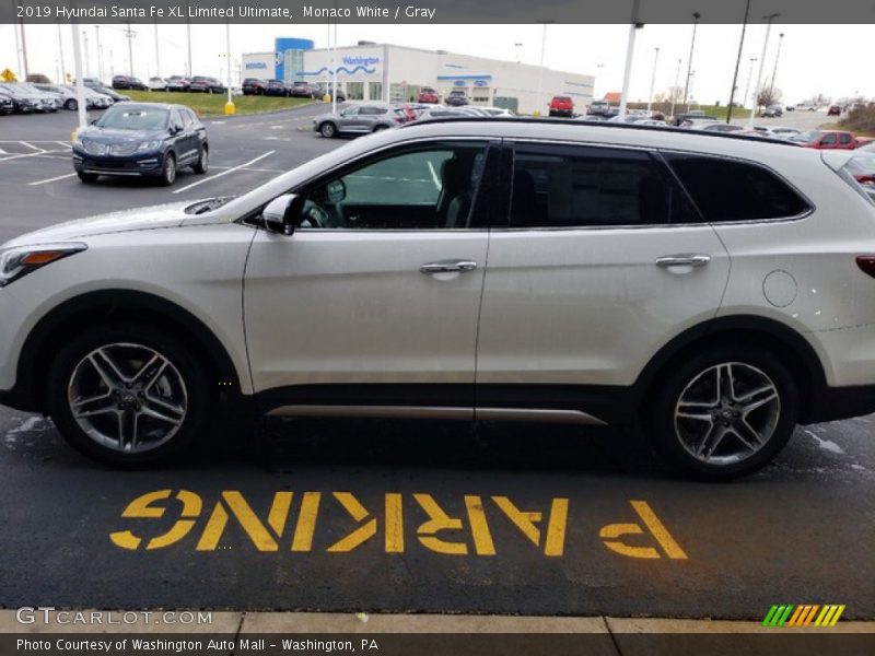 Monaco White / Gray 2019 Hyundai Santa Fe XL Limited Ultimate