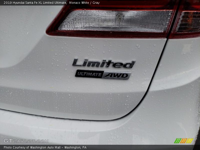 Monaco White / Gray 2019 Hyundai Santa Fe XL Limited Ultimate