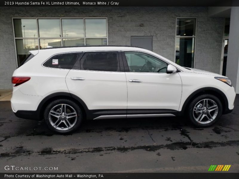 Monaco White / Gray 2019 Hyundai Santa Fe XL Limited Ultimate