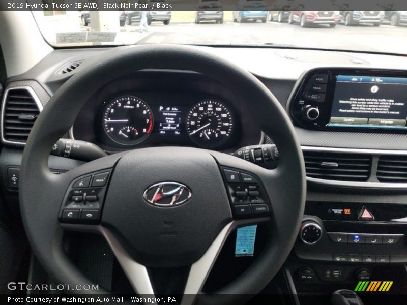 Black Noir Pearl / Black 2019 Hyundai Tucson SE AWD