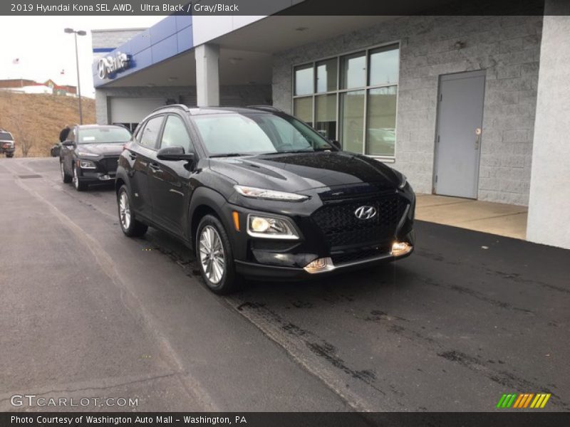 Ultra Black / Gray/Black 2019 Hyundai Kona SEL AWD