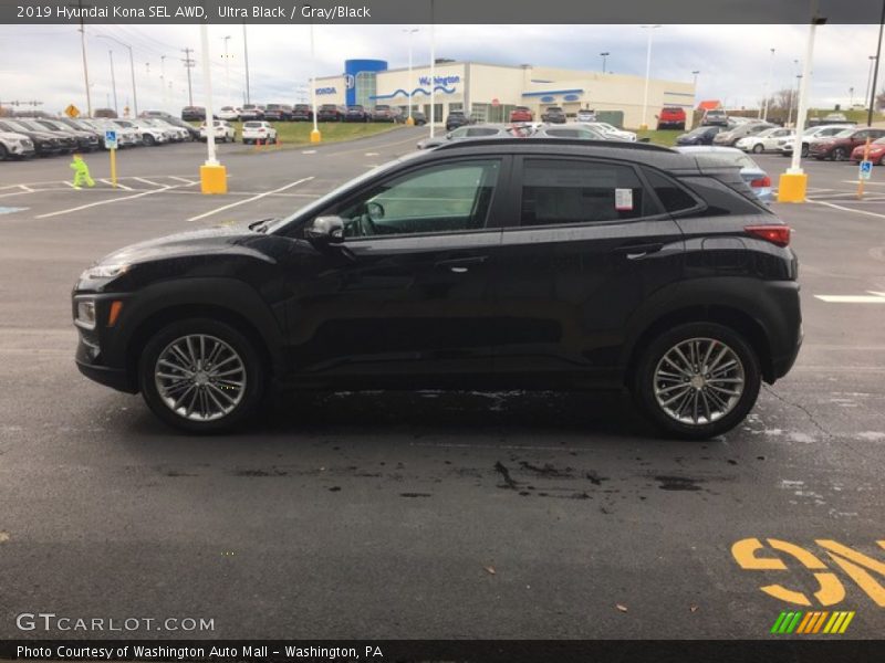 Ultra Black / Gray/Black 2019 Hyundai Kona SEL AWD