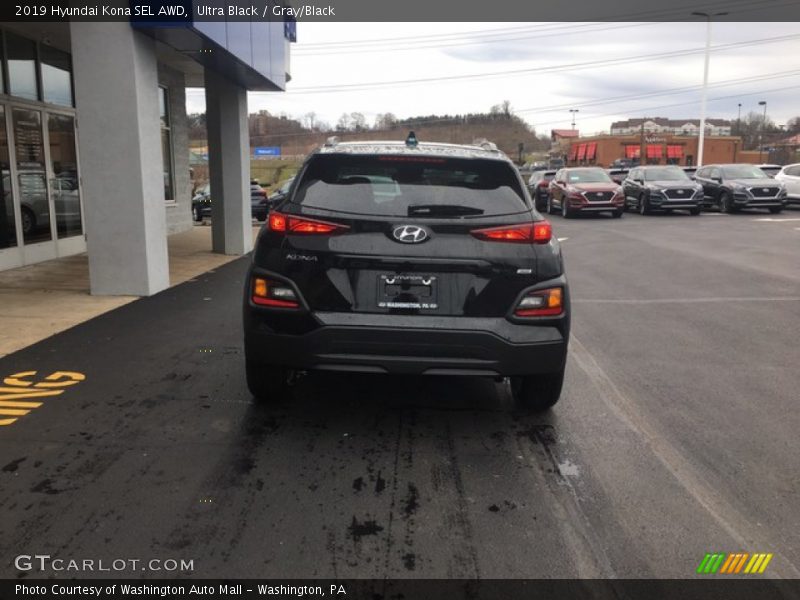 Ultra Black / Gray/Black 2019 Hyundai Kona SEL AWD