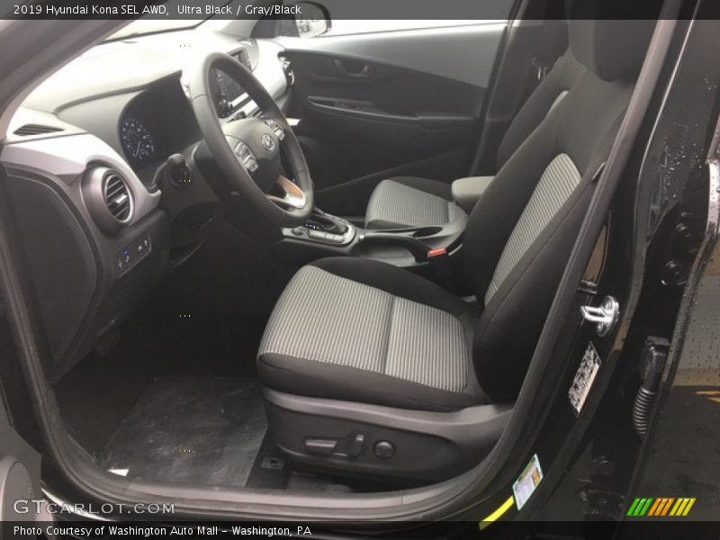 Front Seat of 2019 Kona SEL AWD