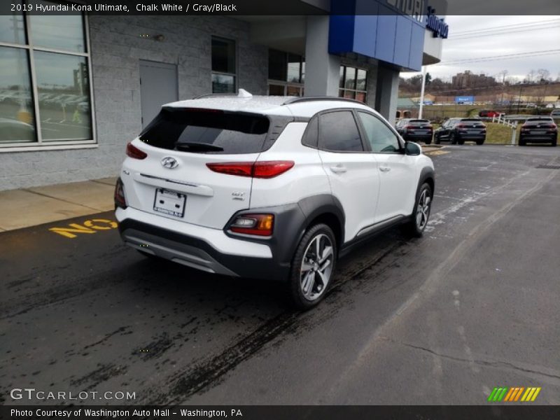 Chalk White / Gray/Black 2019 Hyundai Kona Ultimate