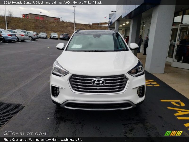 Monaco White / Black 2019 Hyundai Santa Fe XL Limited Ultimate AWD