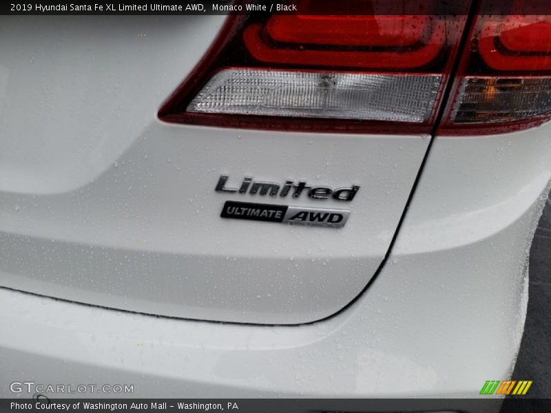 Monaco White / Black 2019 Hyundai Santa Fe XL Limited Ultimate AWD