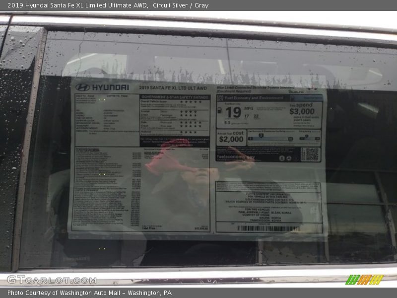 Circuit Silver / Gray 2019 Hyundai Santa Fe XL Limited Ultimate AWD