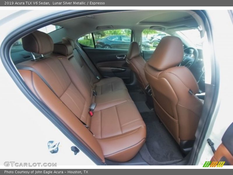 Lunar Silver Metallic / Espresso 2019 Acura TLX V6 Sedan