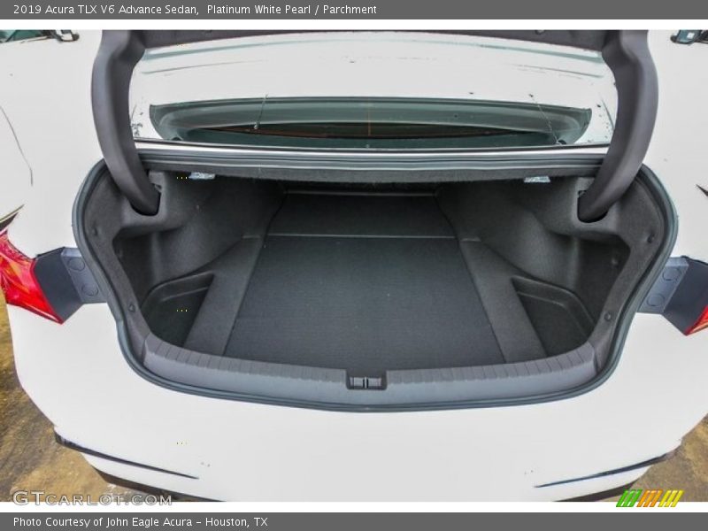 Platinum White Pearl / Parchment 2019 Acura TLX V6 Advance Sedan