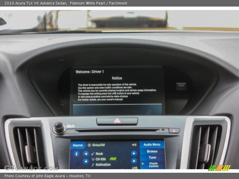 Platinum White Pearl / Parchment 2019 Acura TLX V6 Advance Sedan