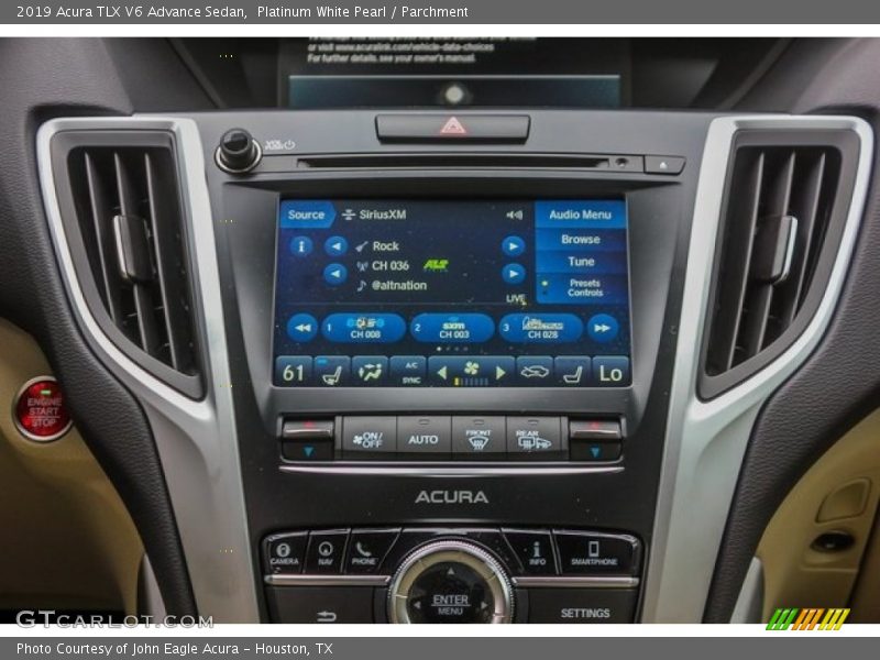 Platinum White Pearl / Parchment 2019 Acura TLX V6 Advance Sedan