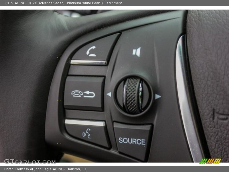 Platinum White Pearl / Parchment 2019 Acura TLX V6 Advance Sedan
