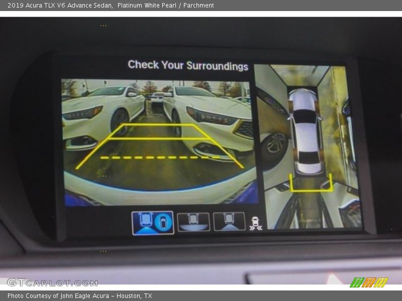 Platinum White Pearl / Parchment 2019 Acura TLX V6 Advance Sedan