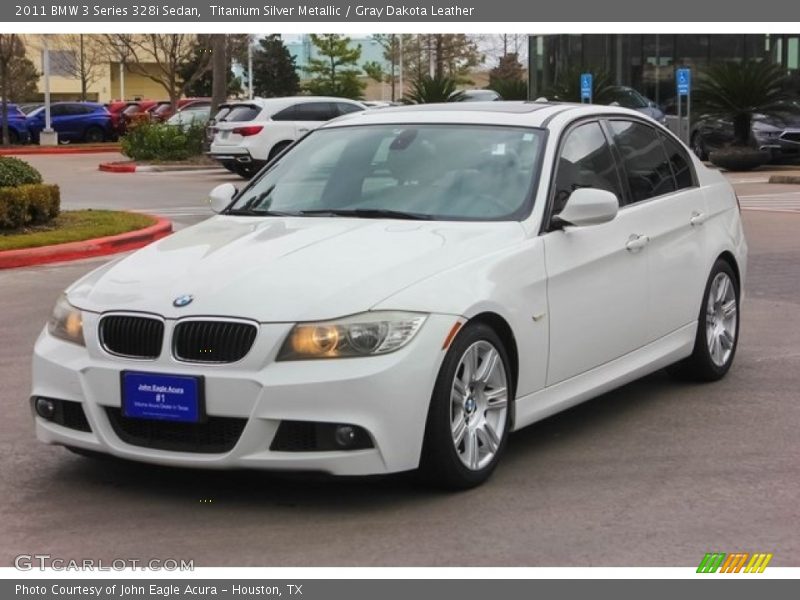 Titanium Silver Metallic / Gray Dakota Leather 2011 BMW 3 Series 328i Sedan