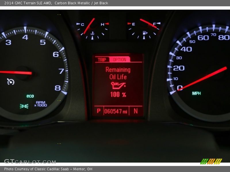 Carbon Black Metallic / Jet Black 2014 GMC Terrain SLE AWD