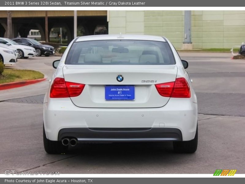 Titanium Silver Metallic / Gray Dakota Leather 2011 BMW 3 Series 328i Sedan