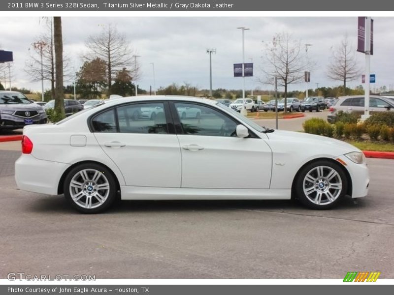 Titanium Silver Metallic / Gray Dakota Leather 2011 BMW 3 Series 328i Sedan