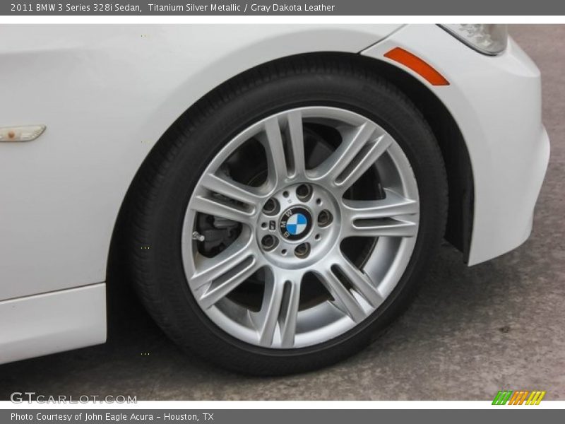 Titanium Silver Metallic / Gray Dakota Leather 2011 BMW 3 Series 328i Sedan