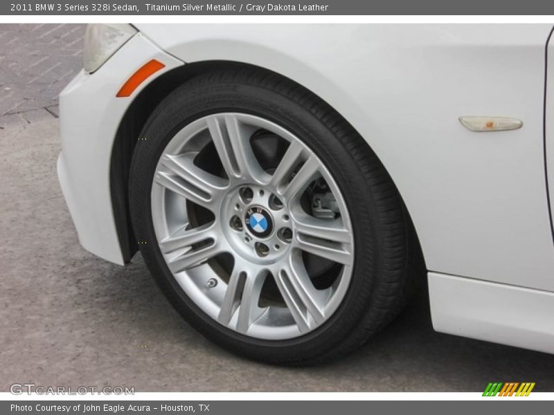 Titanium Silver Metallic / Gray Dakota Leather 2011 BMW 3 Series 328i Sedan