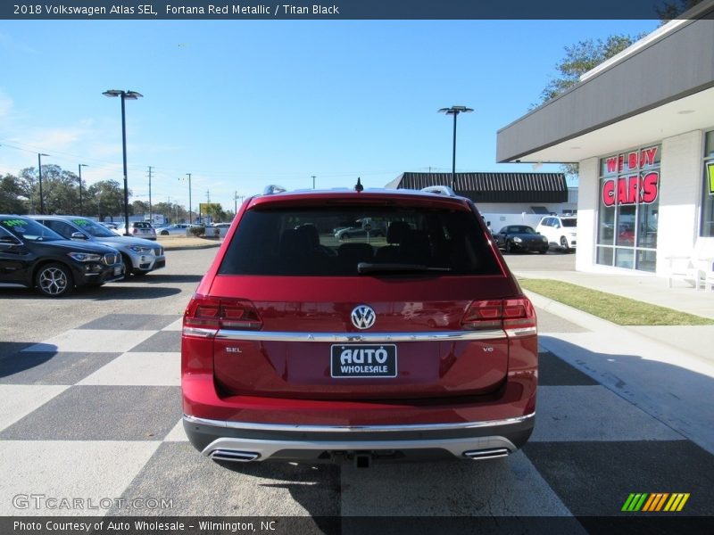 Fortana Red Metallic / Titan Black 2018 Volkswagen Atlas SEL