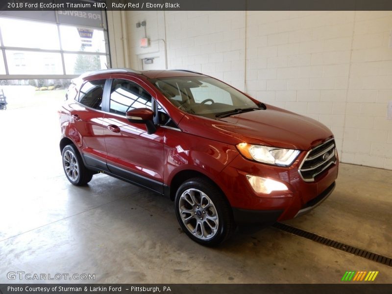 Ruby Red / Ebony Black 2018 Ford EcoSport Titanium 4WD
