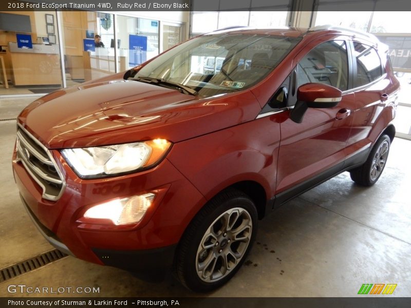 Ruby Red / Ebony Black 2018 Ford EcoSport Titanium 4WD