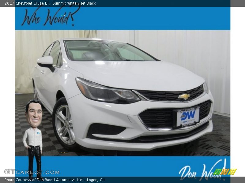 Summit White / Jet Black 2017 Chevrolet Cruze LT