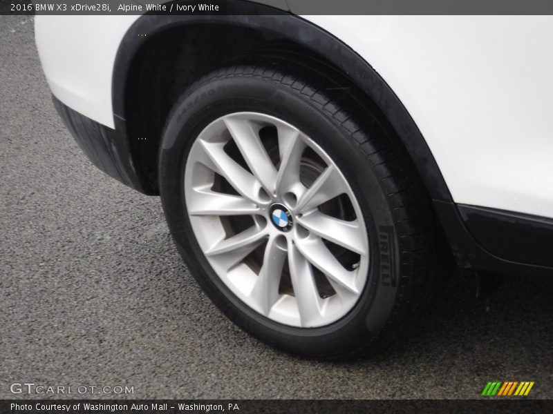 Alpine White / Ivory White 2016 BMW X3 xDrive28i