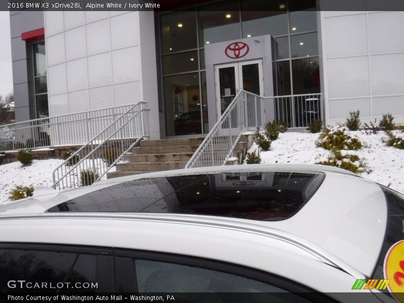 Alpine White / Ivory White 2016 BMW X3 xDrive28i