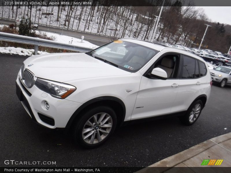 Alpine White / Ivory White 2016 BMW X3 xDrive28i