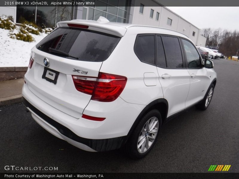 Alpine White / Ivory White 2016 BMW X3 xDrive28i