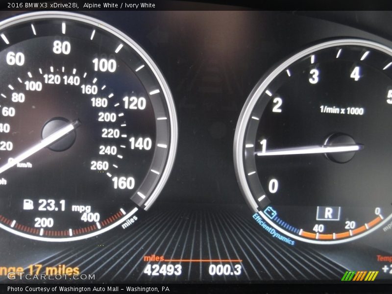 Alpine White / Ivory White 2016 BMW X3 xDrive28i