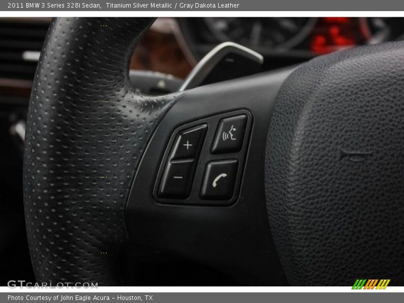 Titanium Silver Metallic / Gray Dakota Leather 2011 BMW 3 Series 328i Sedan