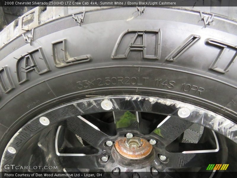 Summit White / Ebony Black/Light Cashmere 2008 Chevrolet Silverado 2500HD LTZ Crew Cab 4x4