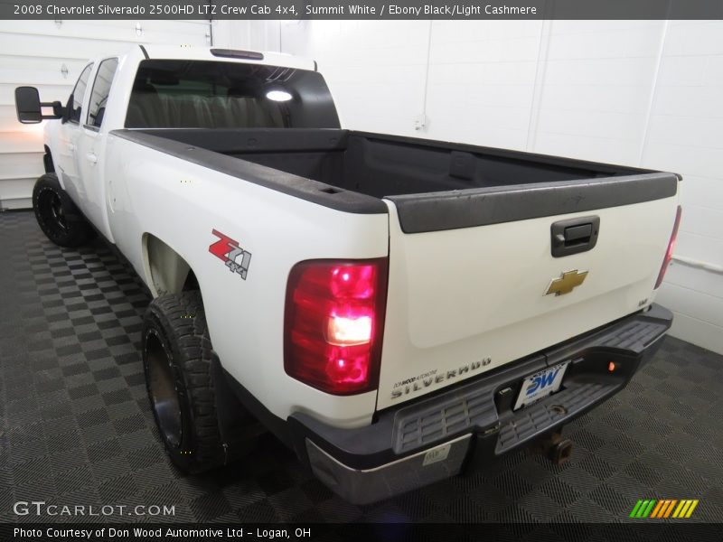 Summit White / Ebony Black/Light Cashmere 2008 Chevrolet Silverado 2500HD LTZ Crew Cab 4x4