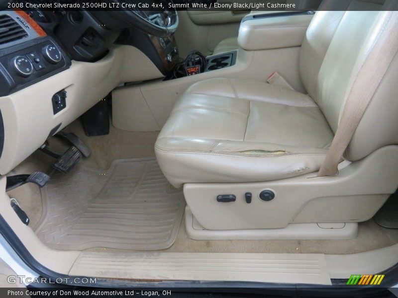 Summit White / Ebony Black/Light Cashmere 2008 Chevrolet Silverado 2500HD LTZ Crew Cab 4x4