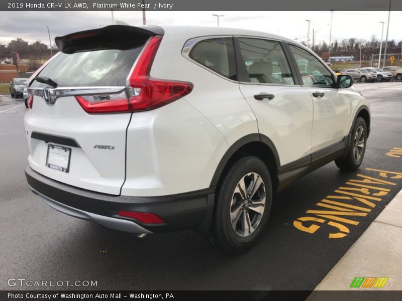 Platinum White Pearl / Ivory 2019 Honda CR-V LX AWD