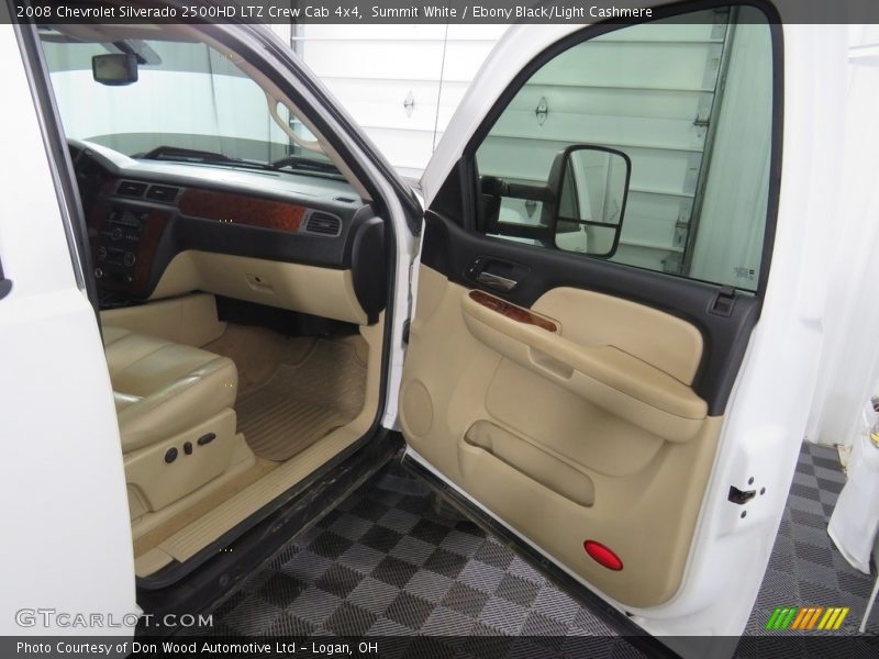 Summit White / Ebony Black/Light Cashmere 2008 Chevrolet Silverado 2500HD LTZ Crew Cab 4x4