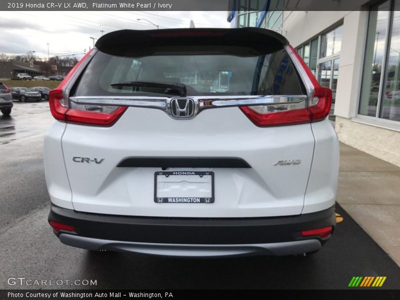 Platinum White Pearl / Ivory 2019 Honda CR-V LX AWD