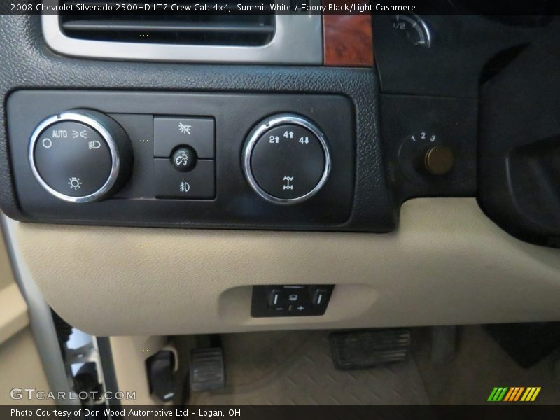 Summit White / Ebony Black/Light Cashmere 2008 Chevrolet Silverado 2500HD LTZ Crew Cab 4x4