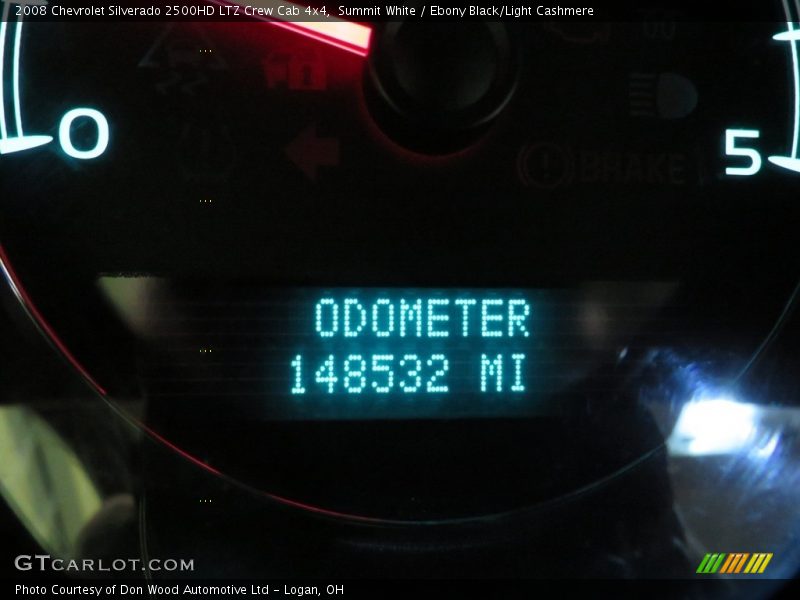 Summit White / Ebony Black/Light Cashmere 2008 Chevrolet Silverado 2500HD LTZ Crew Cab 4x4