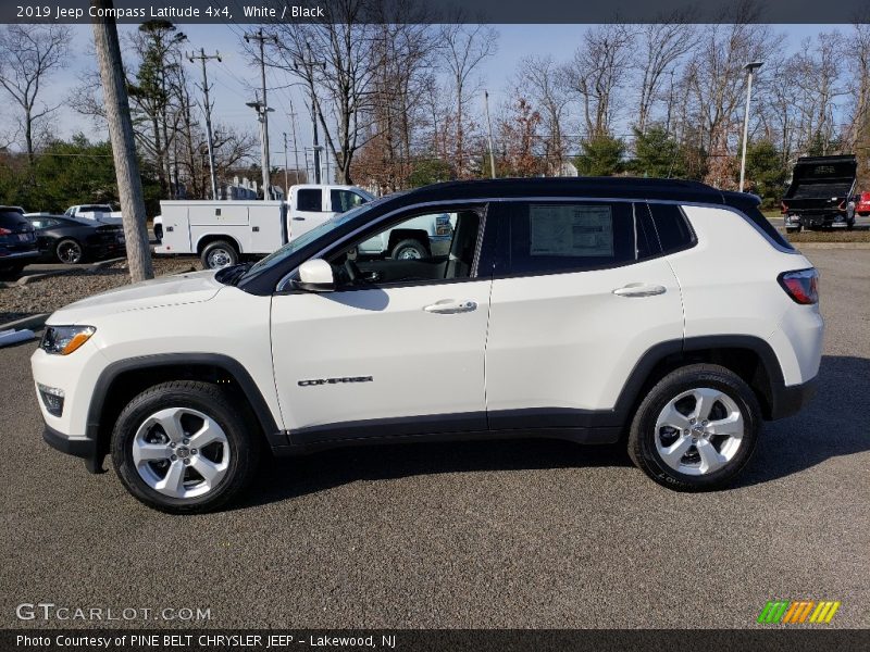 White / Black 2019 Jeep Compass Latitude 4x4