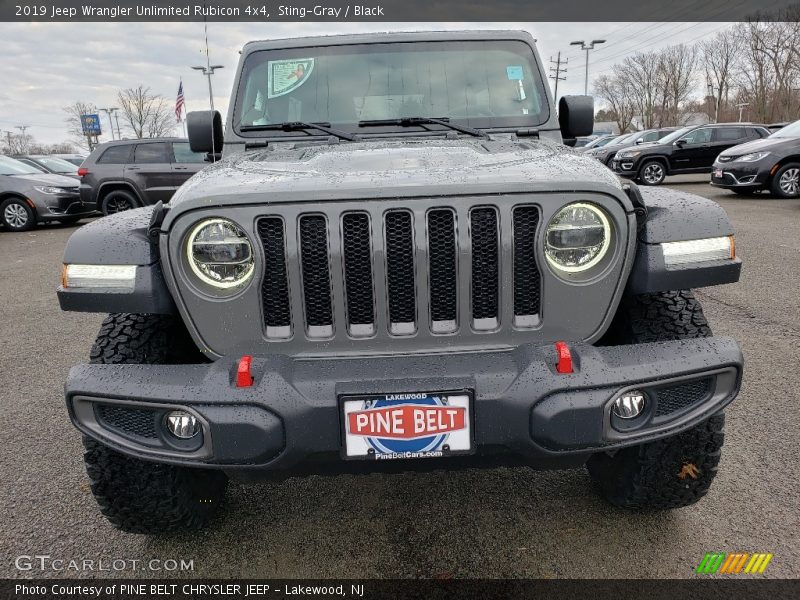 Sting-Gray / Black 2019 Jeep Wrangler Unlimited Rubicon 4x4