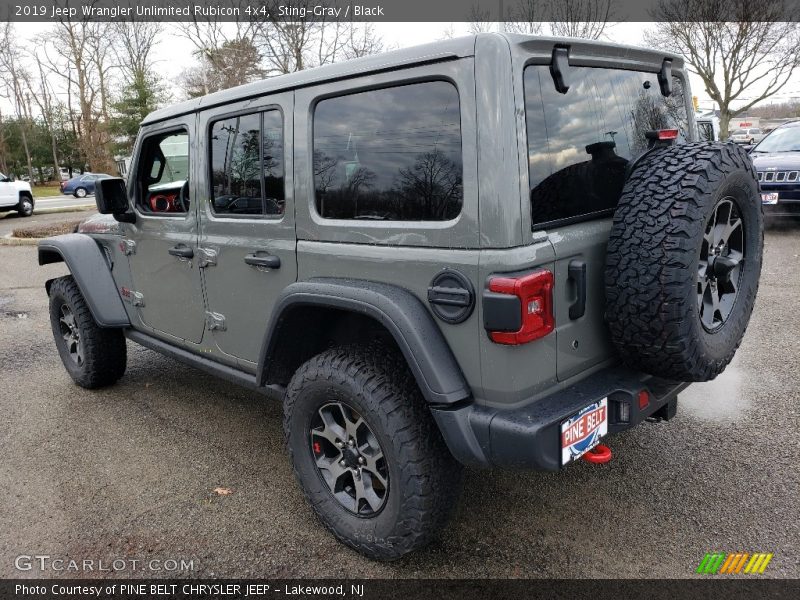 Sting-Gray / Black 2019 Jeep Wrangler Unlimited Rubicon 4x4