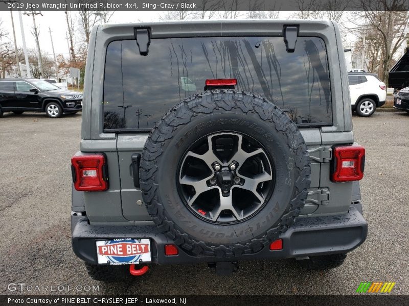 Sting-Gray / Black 2019 Jeep Wrangler Unlimited Rubicon 4x4