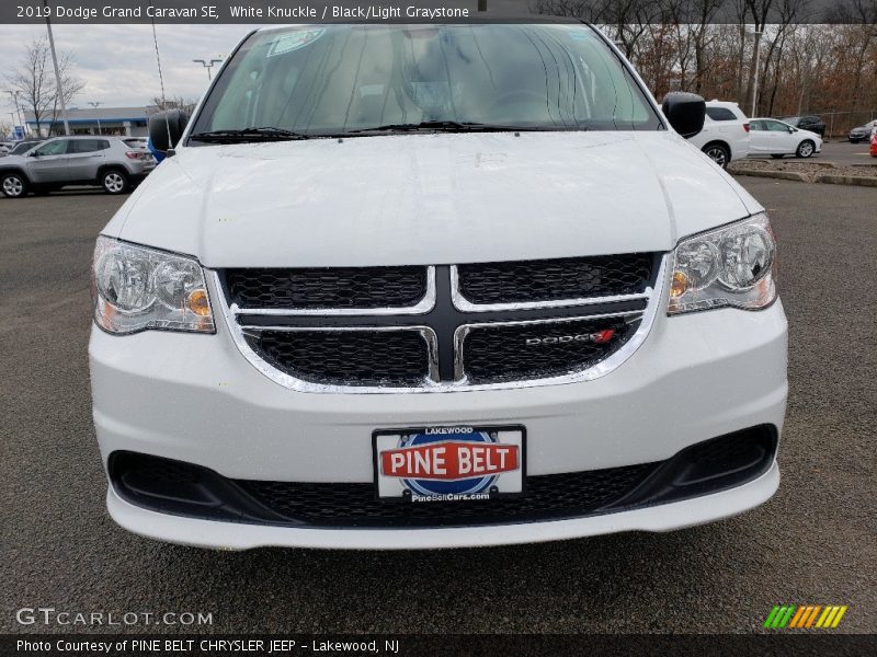 White Knuckle / Black/Light Graystone 2019 Dodge Grand Caravan SE