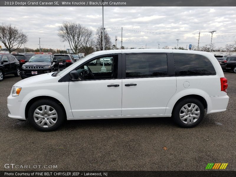 White Knuckle / Black/Light Graystone 2019 Dodge Grand Caravan SE